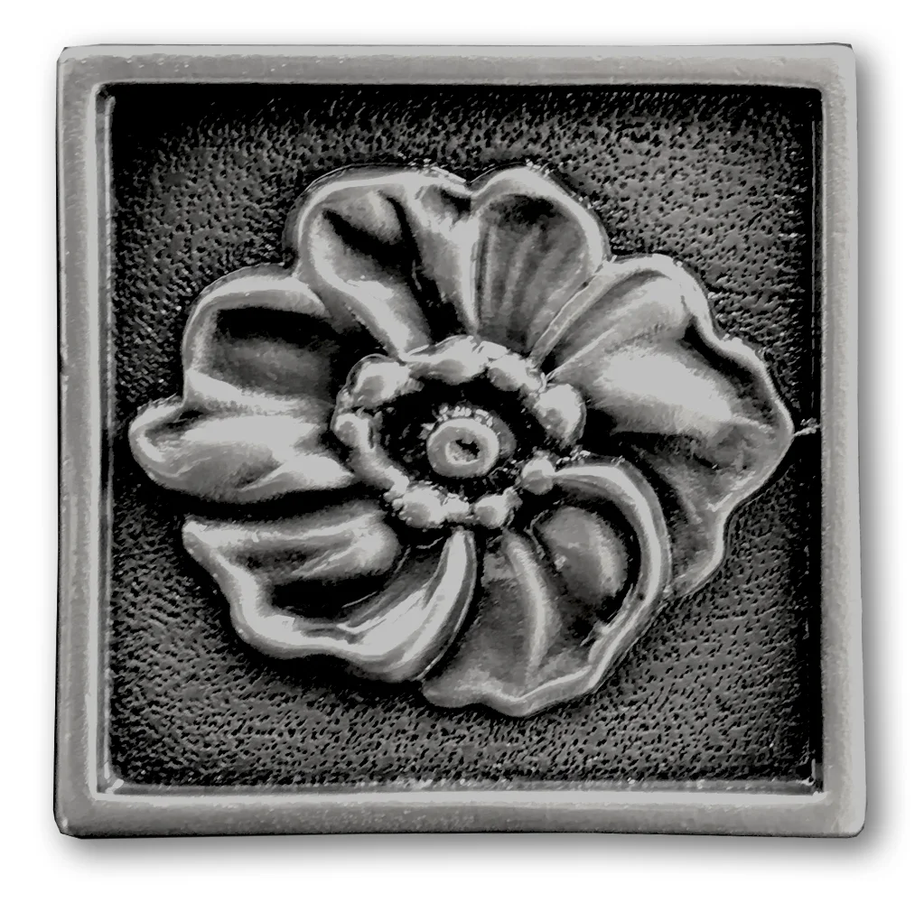 金属レリーフ Posey - Solid Cast Metal — Metal Tile Tech